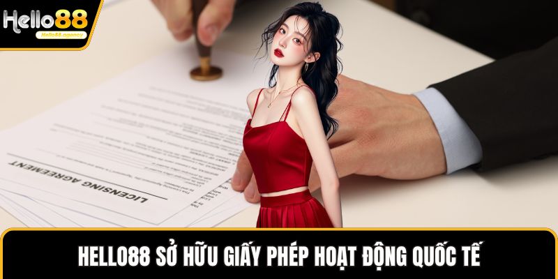 HELLO88 sở hữu giấy phép hoạt động quốc tế