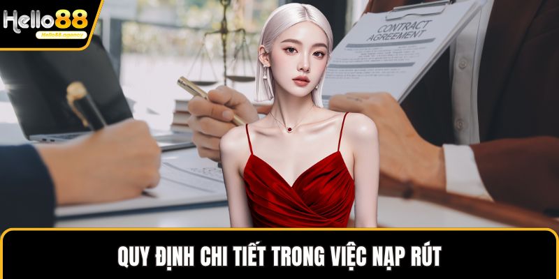 Quy định chi tiết trong việc nạp rút